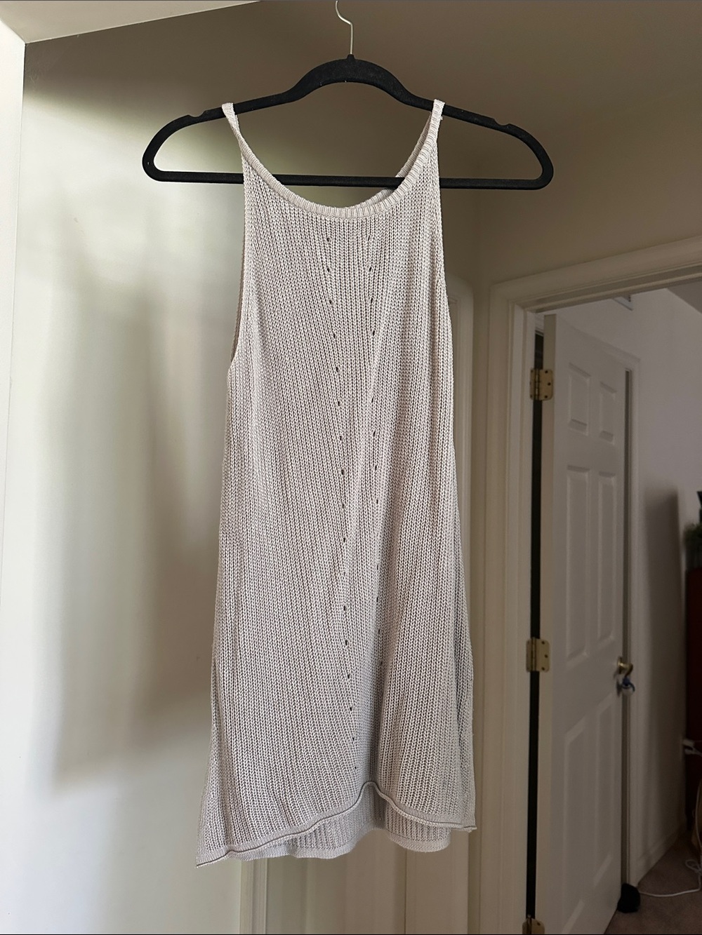 Lightweight Knit Tank tunic in Grey